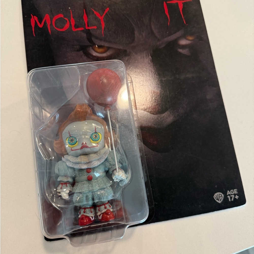 POP MART Molly IT Collectible Figure with Red Balloon